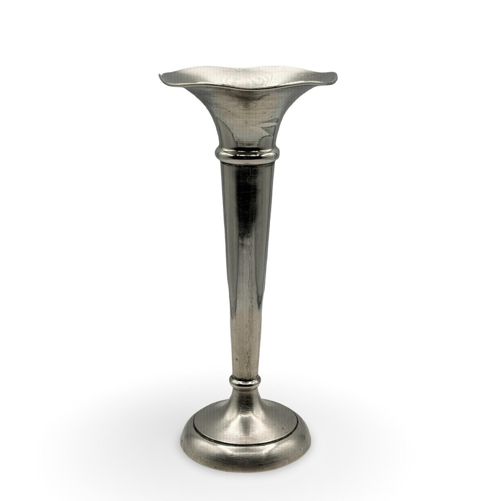 Birks Trumpet Vase 7.5" Antique Sterling Silver Weighted Base Canadian 1920's
